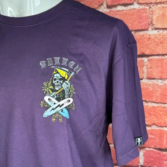 Sullen Art Collective Men’s Graphic T-shirt - Purple -Size: XLarge- NWT - Picture 5 of 14